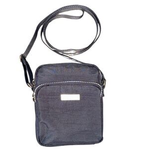 Baggallini Take Two RFID Bryant Crossbody bag in dark charcoal nylon